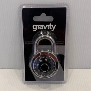 Gravity Combination Dial 3 Digit School/Gym Padlock - NEW